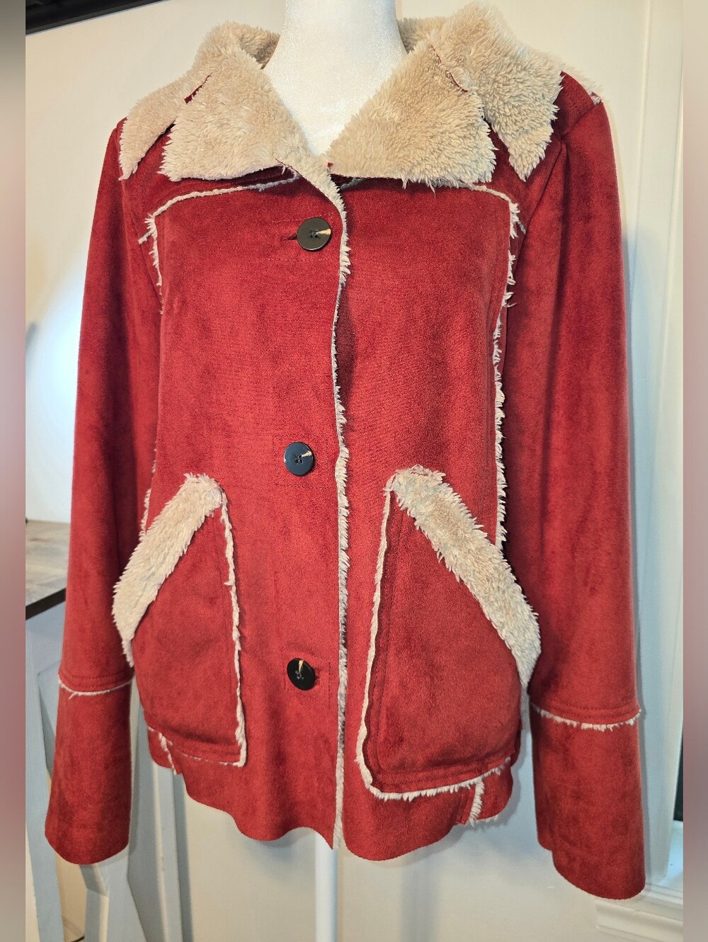 Dylan By True Grit Faux Suede Jacket Women's Size Small